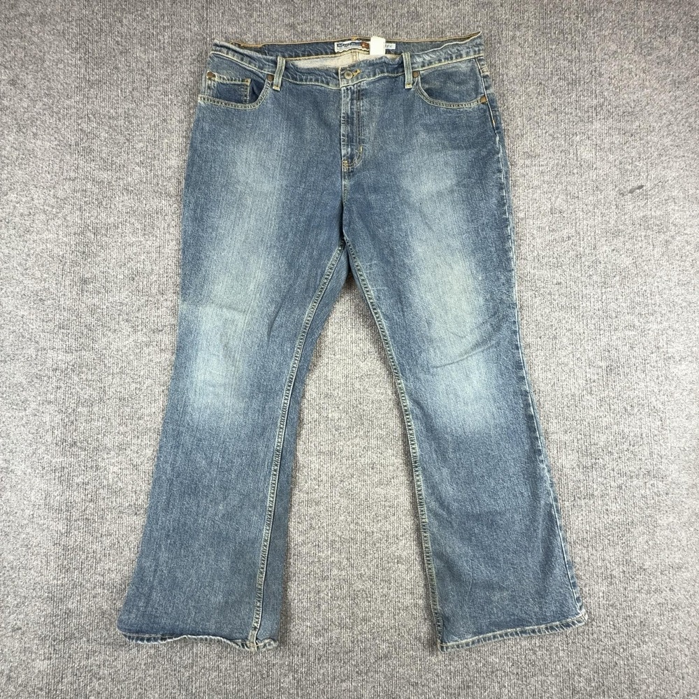 VtG Old Navy Jeans Womens 18 Short Blue Medium Wash Mid Rise Bootcut Denim Y2k